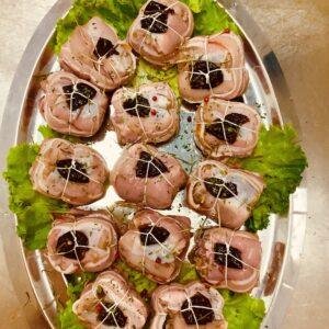 Paupiette de lapin à l'agenaise (360g / prix au kg : 27,60 €)