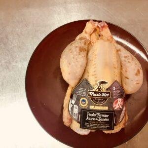 Poulet fermier LR (1,7k g / Prix au kg : 15,48€)